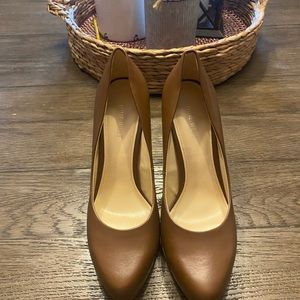 Nine West Tan Leather Heels